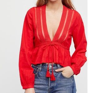 Free People Oberoi Tie Top
